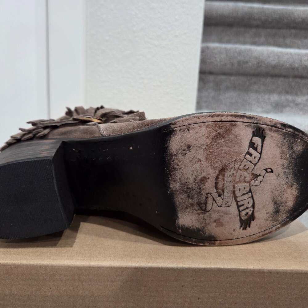 Freebird by Steven OG Gray Suede Belle Bootie, Size 10 - Picture 7 of 9